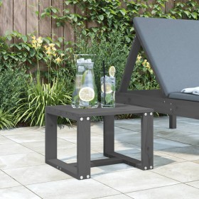 Garden side table solid gray pine wood 40x38x28.5 cm by , Garden tables - Ref: Foro24-825081, Price: 32,42 €, Discount: %