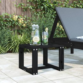 Garten-Beistelltisch aus massivem schwarzem Kiefernholz 40x38x28,5 cm von , Gartentische - Ref: Foro24-825083, Preis: 22,68 €...