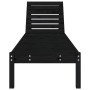 Sun loungers 2 units solid black pine wood 199.5x60x74 cm by , Loungers - Ref: Foro24-825074, Price: 155,86 €, Discount: %