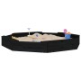 Arenero con asientos octógono madera maciza de pino negro de , Cajones de arena - Ref: Foro24-825020, Precio: 103,82 €, Descu...