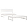 Garden furniture set 2 pieces solid white pine wood by , Modular outdoor sofas - Ref: Foro24-825724, Price: 190,70 €, Discoun...