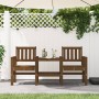 Gartenbank mit 2-Sitzer-Tisch aus massivem honigbraunem Kiefernholz von , Gartenbänke - Ref: Foro24-825152, Preis: 213,99 €, ...