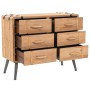 Solid fir wood chest of drawers 91x35x73 cm by vidaXL, Lockers and storage cabinets - Ref: Foro24-245774, Price: 199,86 €, Di...