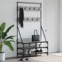 Sonoma gray coat rack with shoe rack 100x40x184 cm by , Dresser Organizers and Bar Hangers - Ref: Foro24-837850, Price: 95,48...