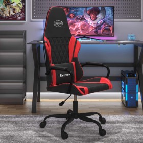 Black and red synthetic leather massage gaming chair by , Gaming chairs - Ref: Foro24-345534, Price: 105,35 €, Discount: %