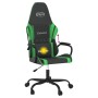 Schwarz-grüner Massage-Gaming-Stuhl aus Kunstleder von , Gaming-Stühle - Ref: Foro24-345536, Preis: 110,64 €, Rabatt: %