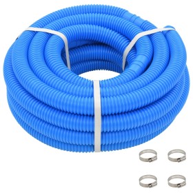 Pool hose with blue 38 mm clamps 12 m by vidaXL, Pool cleaning hoses - Ref: Foro24-91750, Price: 44,99 €, Discount: %