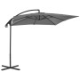 Cantilever umbrella with steel pole 250x250 cm anthracite by vidaXL, Umbrellas - Ref: Foro24-44879, Price: 133,37 €, Discount: %