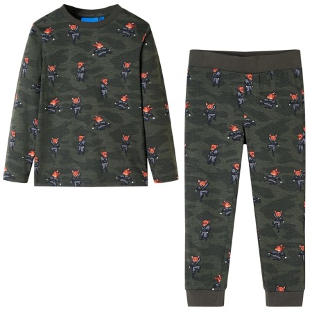 Pijama infantil de manga larga caqui 104 de , Pijamas de niños - Ref: Foro24-12685, Precio: 14,39 €, Descuento: %