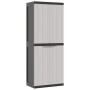 Gray and black PP outdoor storage cabinet 65x37x165 cm by , Lockers and storage cabinets - Ref: Foro24-364201, Price: 154,64 ...