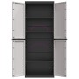 Gray and black PP outdoor storage cabinet 65x37x165 cm by , Lockers and storage cabinets - Ref: Foro24-364201, Price: 168,77 ...