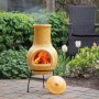 Redfire Chimenea Tampico arcilla amarilla 31x31x68 cm de RedFire, Chimeneas - Ref: Foro24-423892, Precio: 115,19 €, Descuento: %