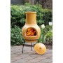 Redfire Chimenea Tampico arcilla amarilla 31x31x68 cm de RedFire, Chimeneas - Ref: Foro24-423892, Precio: 115,19 €, Descuento: %