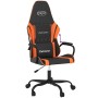 Schwarzer und orangefarbener Gaming-Stuhl aus Kunstleder von , Gaming-Stühle - Ref: Foro24-3143781, Preis: 113,30 €, Rabatt: %