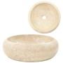 Cream marble sink 40x12 cm by vidaXL, Sinks - Ref: Foro24-142767, Price: 133,96 €, Discount: %