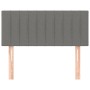 Dark gray fabric headboard 80x5x78/88 cm by , Headboards and footboards - Ref: Foro24-346201, Price: 43,99 €, Discount: %