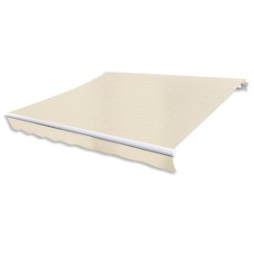 Manually operated folding awning 300 cm cream by vidaXL, Awnings - Ref: Foro24-275555, Price: 243,62 €, Discount: %