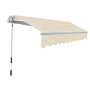 Toldo plegable de operación manual 300 cm crema de vidaXL, Toldos - Ref: Foro24-275555, Precio: 243,62 €, Descuento: %