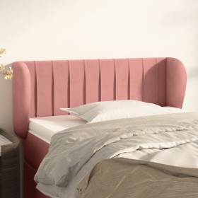 Pink velvet headboard 93x23x78/88 cm by , Headboards and footboards - Ref: Foro24-3117423, Price: 51,85 €, Discount: %