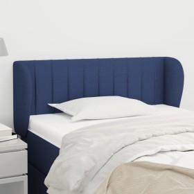 Blue fabric headboard 103x23x78/88 cm by , Headboards and footboards - Ref: Foro24-3117378, Price: 52,50 €, Discount: %