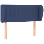 Blue fabric headboard 103x23x78/88 cm by , Headboards and footboards - Ref: Foro24-3117378, Price: 52,44 €, Discount: %