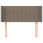 Taupe gray fabric headboard 93x16x78/88 cm by , Headboards and footboards - Ref: Foro24-3118992, Price: 54,47 €, Discount: %