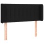 Black fabric headboard 93x16x78/88 cm by , Headboards and footboards - Ref: Foro24-3118990, Price: 49,40 €, Discount: %