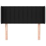 Black fabric headboard 93x16x78/88 cm by , Headboards and footboards - Ref: Foro24-3118990, Price: 49,40 €, Discount: %