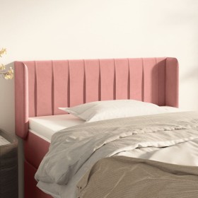 Pink velvet headboard 93x16x78/88 cm by , Headboards and footboards - Ref: Foro24-3119047, Price: 52,66 €, Discount: %