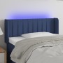 Blue fabric headboard with LED 103x16x78/88 cm by , Headboards and footboards - Ref: Foro24-3123470, Price: 55,99 €, Discount: %