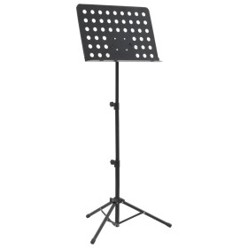 Black steel sheet music stand by vidaXL, Music stands - Ref: Foro24-70090, Price: 30,99 €, Discount: %