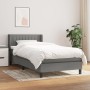 Box spring bed with dark gray fabric mattress 80x200 cm by , Beds and slatted bases - Ref: Foro24-3129826, Price: 278,51 €, D...