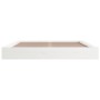 Estructura de cama de madera maciza blanca 160x200 cm de , Camas y somieres - Ref: Foro24-820667, Precio: 157,43 €, Descuento: %