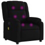 Black Fabric Massage Recliner by , Armchairs - Ref: Foro24-373550, Price: 246,63 €, Discount: %