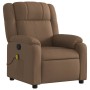 Sillón reclinable con masaje de tela marrón de , Sillones - Ref: Foro24-373552, Precio: 245,38 €, Descuento: %