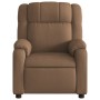 Sillón reclinable con masaje de tela marrón de , Sillones - Ref: Foro24-373552, Precio: 245,38 €, Descuento: %