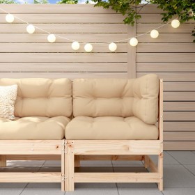 Garden corner sofa solid pine wood by , Modular outdoor sofas - Ref: Foro24-825471, Price: 61,99 €, Discount: %