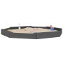 Arenero con asientos octógono madera maciza de pino gris de , Cajones de arena - Ref: Foro24-825025, Precio: 143,81 €, Descue...