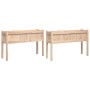 Outdoor planters with legs 2 pcs solid pine wood by , Pots and planters - Ref: Foro24-837565, Price: 83,97 €, Discount: %