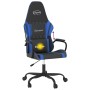 Black and blue synthetic leather massage gaming chair by , Gaming chairs - Ref: Foro24-345533, Price: 113,49 €, Discount: %