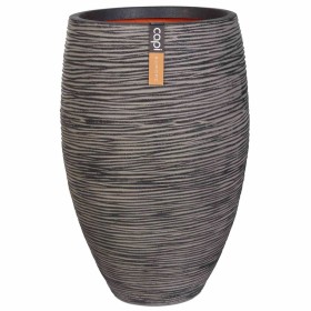 Capi Vase Nature Rib elegant Deluxe anthracite 40x60 cm KOFZ1131 by Capi, Pots and planters - Ref: Foro24-424251, Price: 120,...