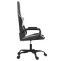 Black and white synthetic leather massage gaming chair by , Gaming chairs - Ref: Foro24-345538, Price: 120,36 €, Discount: %