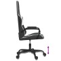 Black and white synthetic leather massage gaming chair by , Gaming chairs - Ref: Foro24-345538, Price: 120,36 €, Discount: %