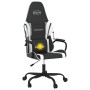 Schwarz-weißer Massage-Gaming-Stuhl aus Kunstleder von , Gaming-Stühle - Ref: Foro24-345538, Preis: 120,56 €, Rabatt: %