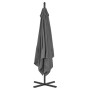 Cantilever umbrella with steel pole 250x250 cm anthracite by vidaXL, Umbrellas - Ref: Foro24-44879, Price: 133,37 €, Discount: %