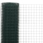 Green PVC coated steel chicken coop wire 25x1.5 m by vidaXL, fence panels - Ref: Foro24-143635, Price: 108,20 €, Discount: %