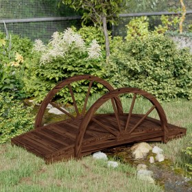 Gartenbrücke mit Halbrad aus massivem Tannenholz 99x50x38cm von , Gartenbrücken - Ref: Foro24-363338, Preis: 96,51 €, Rabatt: %