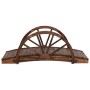 Puente de jardín con media rueda madera maciza abeto 99x50x38cm de , Puentes de jardín - Ref: Foro24-363338, Precio: 96,51 €,...