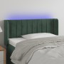 Cabecero con LED de terciopelo verde oscuro 103x16x78/88 cm de , Cabeceros y pies de cama - Ref: Foro24-3123519, Precio: 58,5...