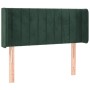 Dark green velvet headboard with LED 103x16x78/88 cm by , Headboards and footboards - Ref: Foro24-3123519, Price: 58,58 €, Di...